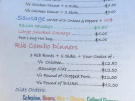 Yalaha Bbq General Store menu