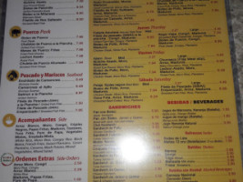 Los Amigos Cafe menu