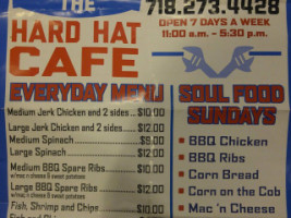 Hard Hat Cafe menu