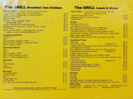 The Grill menu