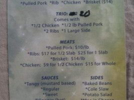 Heavenly Hog Bbq menu