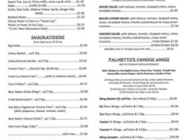 Palmetto Sports menu