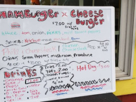 Ozone Burger Barn menu