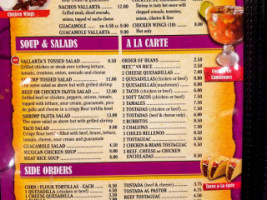 Vallarta's Mexican Wesley Chapel menu