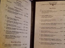 The Mansard menu