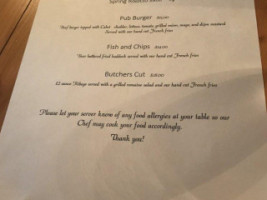 The Inn Pub menu