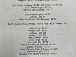 Antonio's Pizza menu