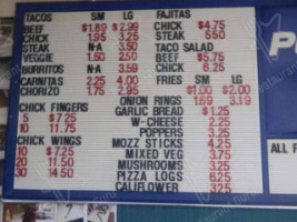 Tacos And More menu