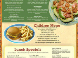 Rancho Grande Mexican menu