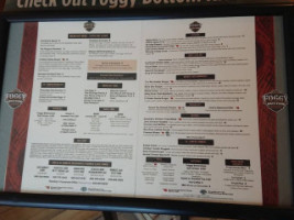 Foggy Bottom Kitchen menu