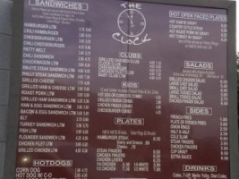 Clock Of Williamston menu