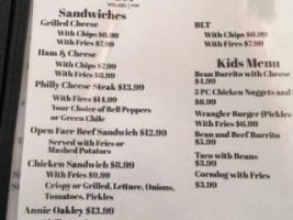 Willard Cantina Cafe menu