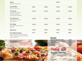 Milano's Pizza menu