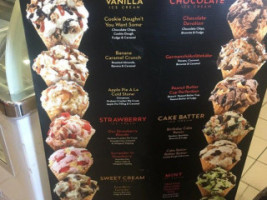 Cold Stone Creamery menu