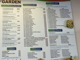 China Garden menu