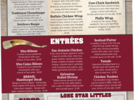 Lone Star Schooner Grill menu