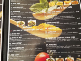 Thai Curry menu