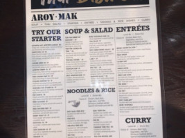 Thai Bistro Va menu