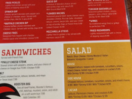 Red Rooster Sports And Grill menu