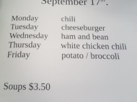 Gracie Mae's Sandwich Shop menu