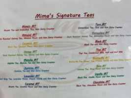 Mima's Cafe Tea Suntree menu