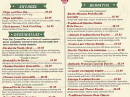 El Pampano Foods menu