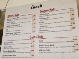 Paris Bistro menu