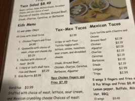 Taqueria Mi Tierra menu