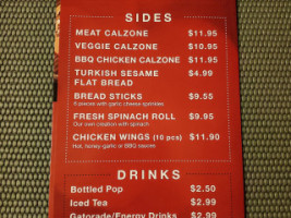 Numero Uno Pizza menu