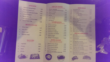 Yamato menu