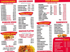 Jax Fish Shrimp And Chicken menu