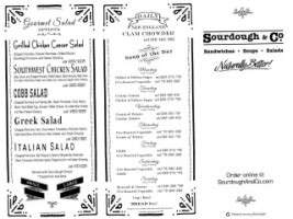 Sourdough Co Main Placerville menu