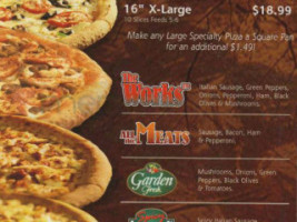 Papa John's Pizza menu