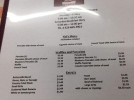 James Grill Cafe menu