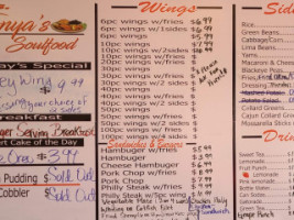 Ms. Tonya’s Soul Food menu