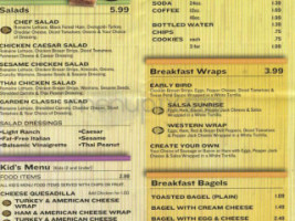 Tropical Smoothie Cafe menu