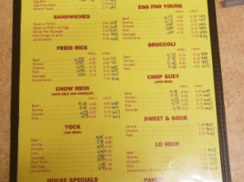 Mama Chan's Chinese Take-out menu