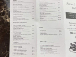 Research Court Deli menu