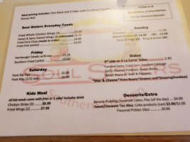 Soul Sisters Southern Kitchen menu