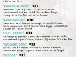 Sunrise Sammies menu