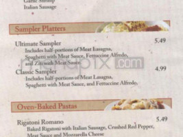 Fazoli's menu