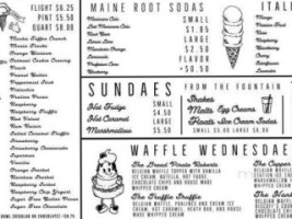 Storm And Daughters Ice Cream menu