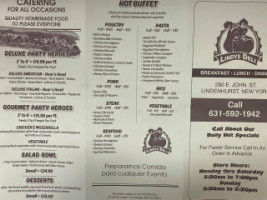 Lindy's Deli menu