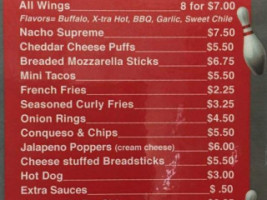 Dondee Lanes menu