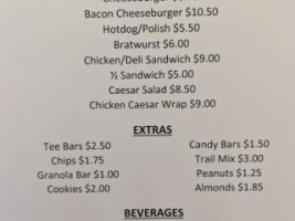 Grill At Eagle Bend menu