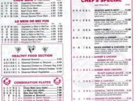 China Inn Buffet menu