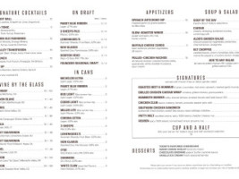 The Mammoth Lounge menu