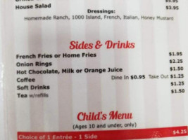 Sharon's Cafe menu