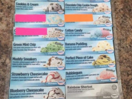 Ice Cream Shack menu