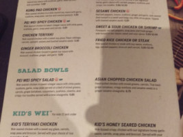 Pei Wei In Terminal A menu